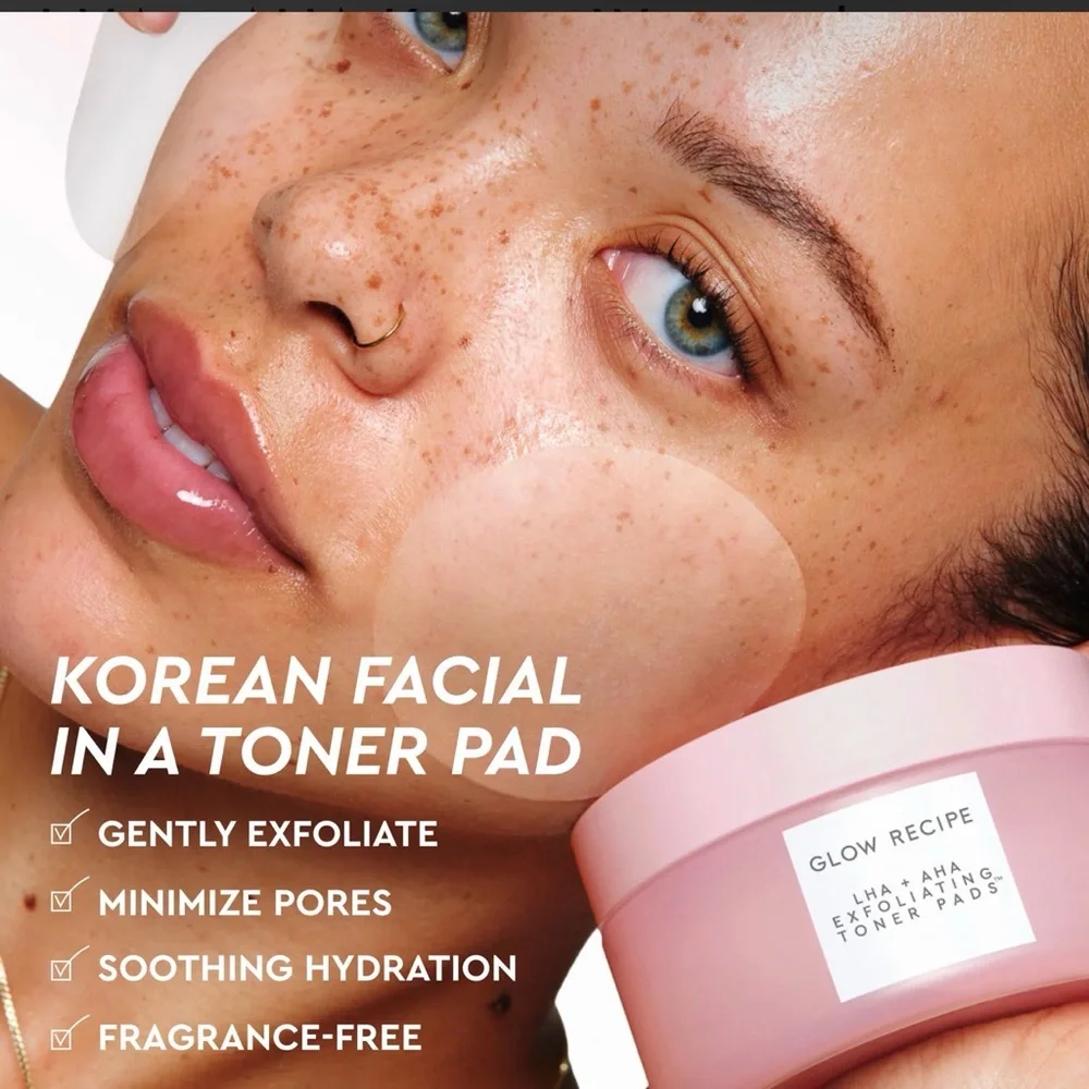NEW Glow Recipe LHA + AHA Korean Watermelon Toner Pads